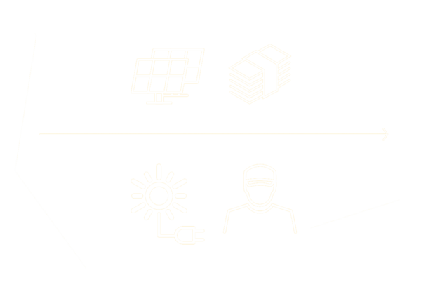 Pfeil in Richtung rechts, Solarteur, Strom, Photovoltaik, Geld